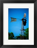 Low angle view of an industrial windmill, Winterset, Iowa, USA Fine Art Print