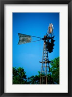 Low angle view of an industrial windmill, Winterset, Iowa, USA Fine Art Print
