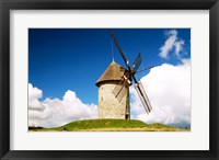 View of a traditional windmill, Skerries Mills Museum, Ireland Fine Art Print