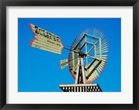 Low angle view of an industrial windmill Fine Art Print