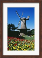 USA, California, San Francisco, Golden Gate Park, windmill Fine Art Print