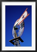 Close view of a windmill at American Wind Power Center, Texas Fine Art Print