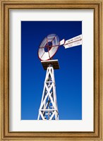 Red and White Windmill from Below Fine Art Print