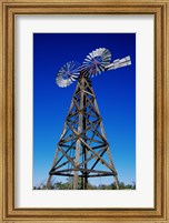 Low angle view of a windmill at American Wind Power Center, Lubbock, Texas, USA Fine Art Print