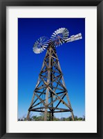 Low angle view of a windmill at American Wind Power Center, Lubbock, Texas, USA Fine Art Print