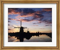 Windmills Kinderdijk Netherlands Fine Art Print