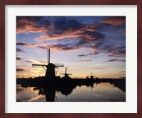 Windmills Kinderdijk Netherlands Fine Art Print