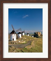 Windmills, La Mancha, Consuegra, Castilla-La Mancha, Spain By Field Fine Art Print