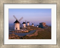 Windmills, La Mancha, Consuegra, Castilla-La Mancha, Spain Fine Art Print