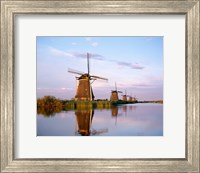 Windmills, Kinderdijk, Netherlands Fine Art Print