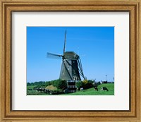 Windmill and Cows, Wilsveen, Netherlands Photograph Fine Art Print