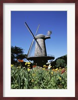 Low angle view of a traditional windmill, Queen Wilhelmina Garden, Golden Gate Park, San Francisco, California, USA Fine Art Print