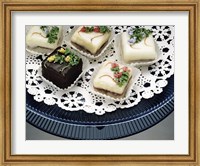 Close-up of assorted cakes on a plate Fine Art Print