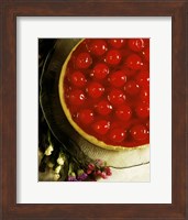 Close-up of a cherry covered cheesecake Fine Art Print