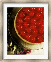 Close-up of a cherry covered cheesecake Fine Art Print