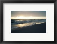 Waves breaking on the beach at sunrise Fine Art Print