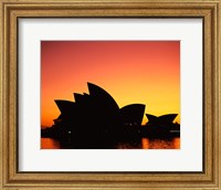 Sunrise over an opera house, Sydney Opera House, Sydney, Australia Fine Art Print