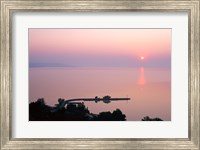 Sunrise view from Tihany, Tihany, Lake Balaton, Hungary Fine Art Print