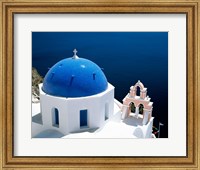 Santorini, Oia , Cyclades Islands, Greece Arial View Fine Art Print