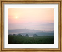 Sunrise near Hawes, Yorkshire Dales National Park, North Yorkshire, England Fine Art Print
