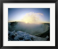 Sunrise over a waterfall, Niagara Falls, Ontario, Canada Fine Art Print