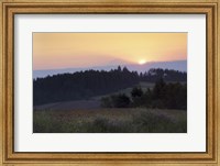 Panoramic view of a sunrise, Oregon, USA Fine Art Print