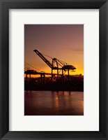 Sunrise, Port of Long Beach, CA, USA Fine Art Print