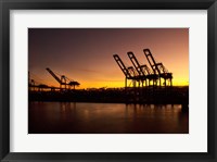 Sunrise, Port of Long Beach, CA, USA Fine Art Print