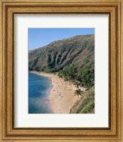 High angle view of a bay, Hanauma Bay, Oahu, Hawaii, USA Fine Art Print