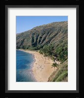 High angle view of a bay, Hanauma Bay, Oahu, Hawaii, USA Fine Art Print