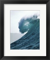 Close-up of an ocean wave, Waimea Bay, Oahu, Hawaii, USA Fine Art Print