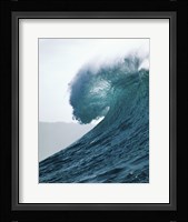 Close-up of an ocean wave, Waimea Bay, Oahu, Hawaii, USA Fine Art Print