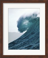 Close-up of an ocean wave, Waimea Bay, Oahu, Hawaii, USA Fine Art Print