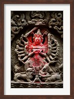 Statue of a goddess, Kathmandu, Nepal Fine Art Print