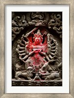 Statue of a goddess, Kathmandu, Nepal Fine Art Print