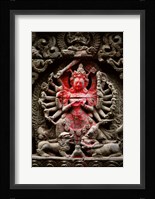Statue of a goddess, Kathmandu, Nepal Fine Art Print