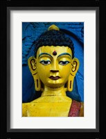 Close-up of a statue of Buddha, Kathmandu, Nepal Fine Art Print