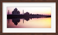 Silhouette of the Taj Mahal, Agra, Uttar Pradesh, India Fine Art Print