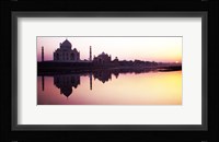 Silhouette of the Taj Mahal, Agra, Uttar Pradesh, India Fine Art Print