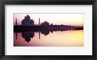 Silhouette of the Taj Mahal, Agra, Uttar Pradesh, India Fine Art Print
