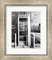 Telephone booth by the road Fine Art Print