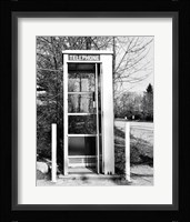 Telephone booth by the road Fine Art Print