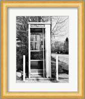 Telephone booth by the road Fine Art Print