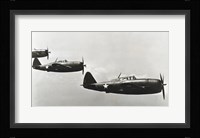 Three fighter planes, P-47 Thunderbolt Fine Art Print