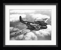 US Army fighter plane in flight Fine Art Print