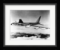 Side profile of a bomber plane in flight, B-52 Stratofortress, US Air Force Fine Art Print