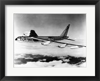 Side profile of a bomber plane in flight, B-52 Stratofortress, US Air Force Fine Art Print