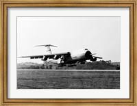 Military airplane taking off, C-5 Galaxy Fine Art Print