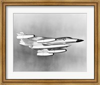 Low angle view of a fighter plane in flight, B-58 Hustler Fine Art Print