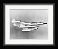 Low angle view of a fighter plane in flight, B-58 Hustler Fine Art Print